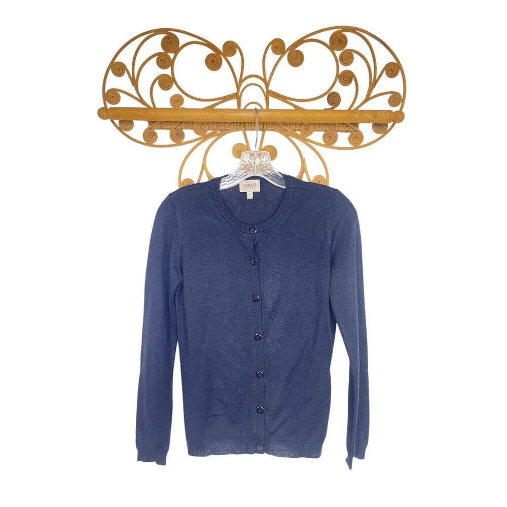 Armani Collezioni women's navy cardigan button front XS/S